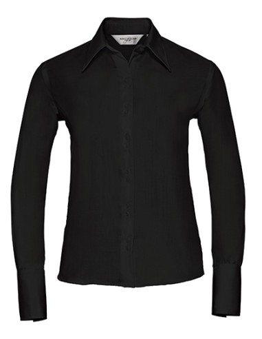 RUS-0R956F0-Ladies' Long Sleeve Tailored Ultimate Non-Iron Shirt